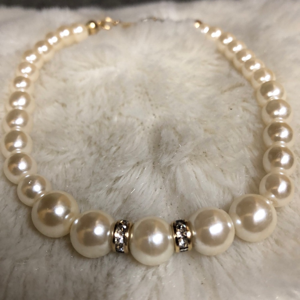 Pearl crystal bracelet